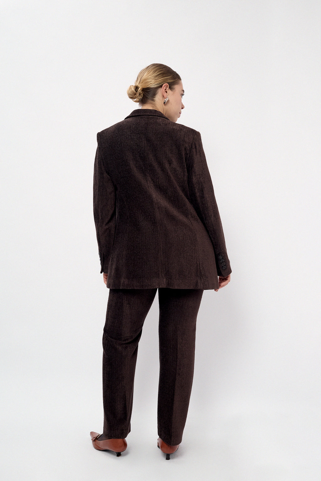 Madeleine velvet herringbone suit