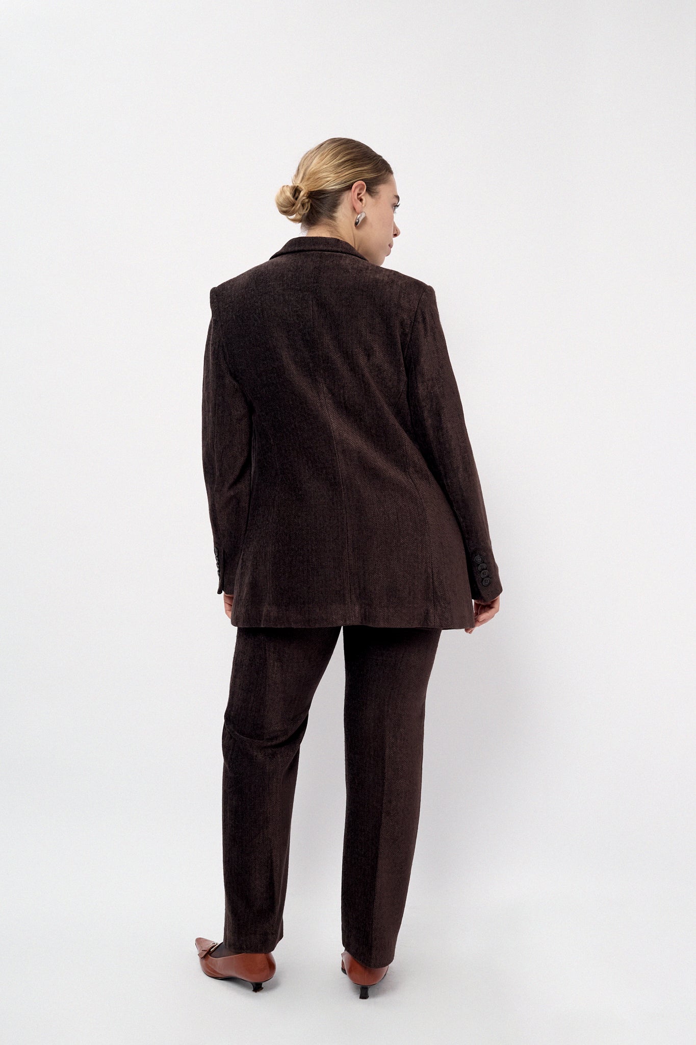Madeleine velvet herringbone suit