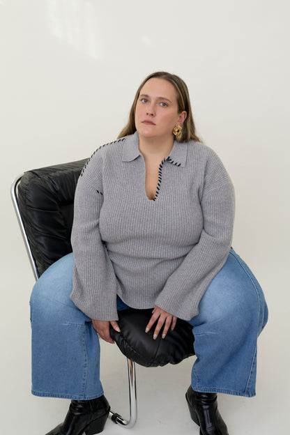 dariadéh grey wool jumper