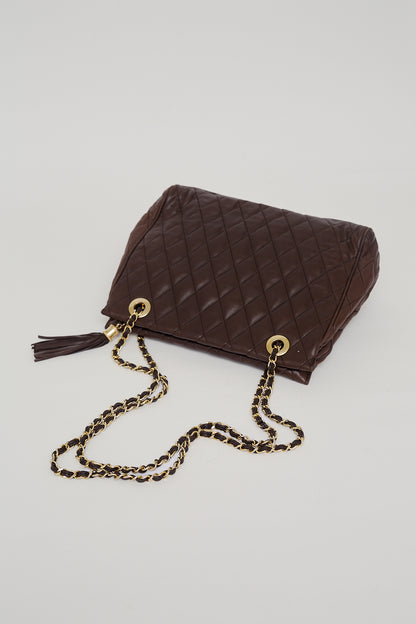 Leather Tote bag with golden handles