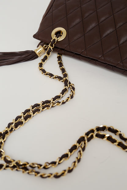 Leather Tote bag with golden handles