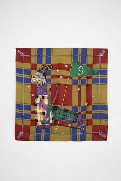 Silk scarf golf