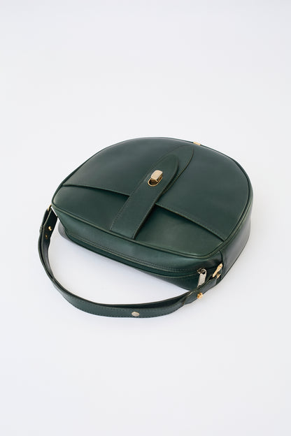 Green leather bag