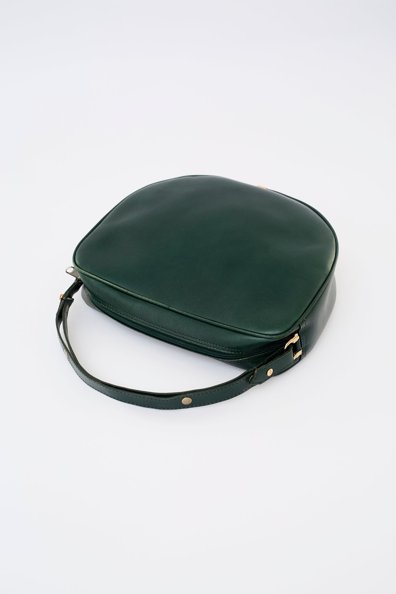 Green leather bag