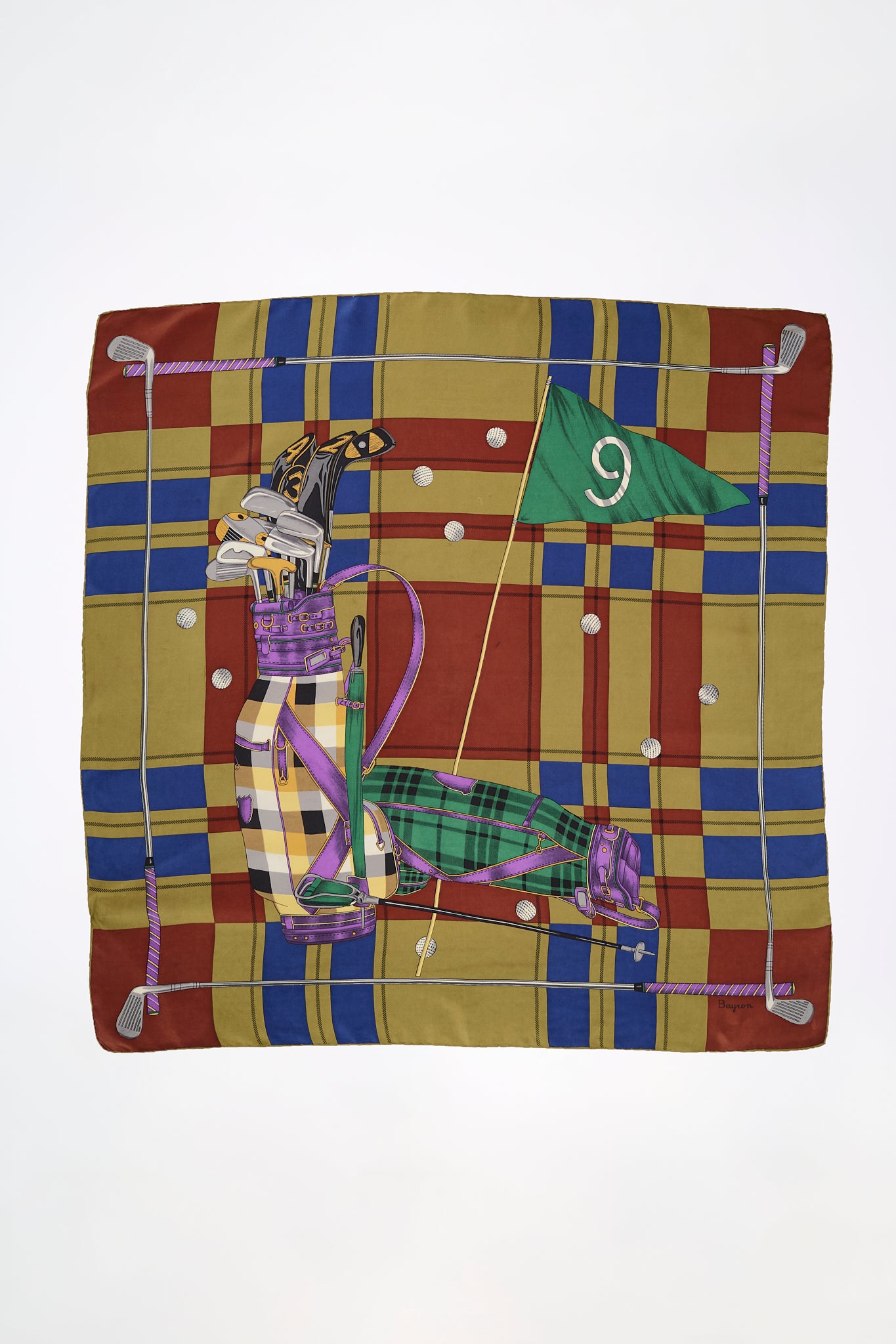 Silk scarf golf
