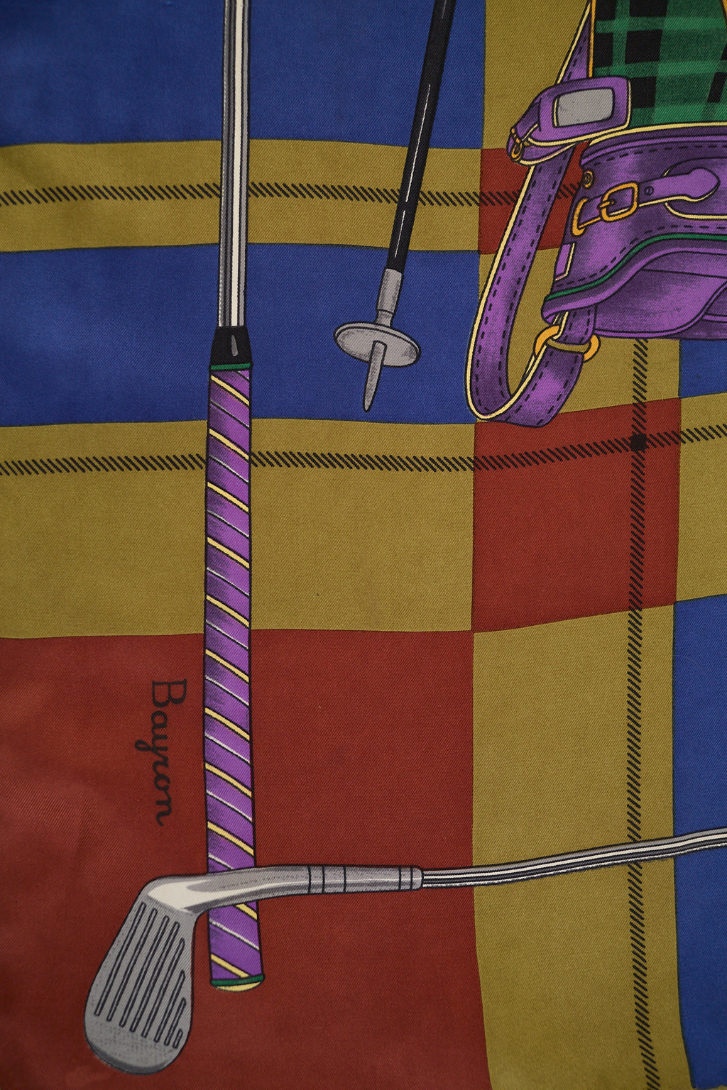 Silk scarf golf