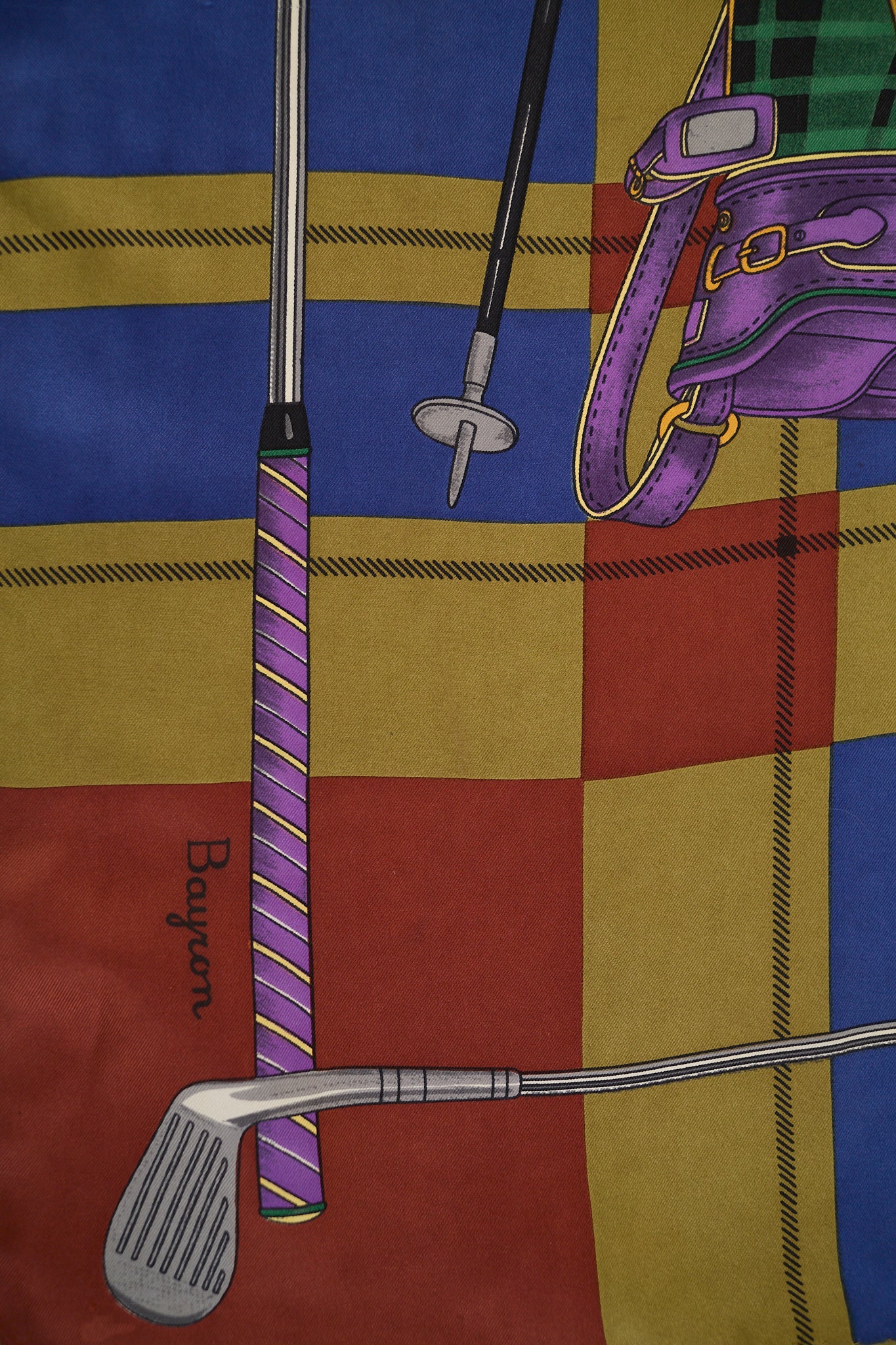 Silk scarf golf
