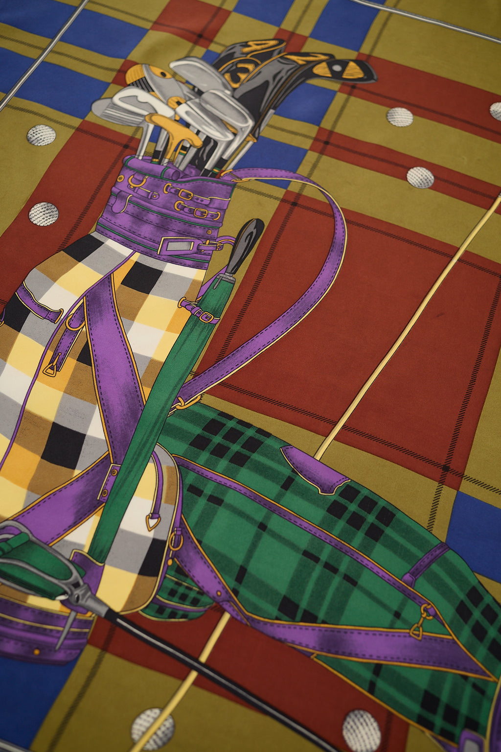 Silk scarf golf
