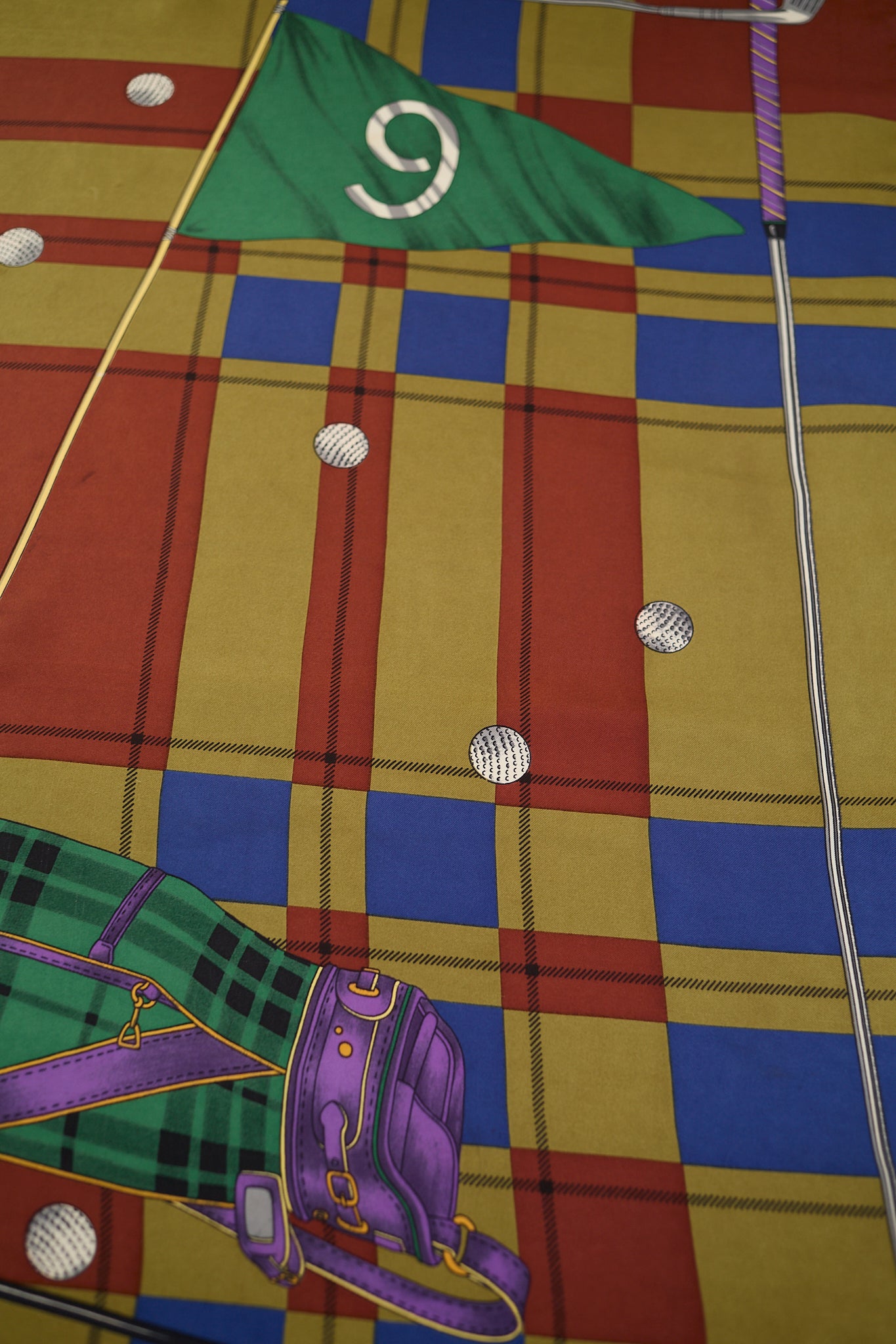 Silk scarf golf