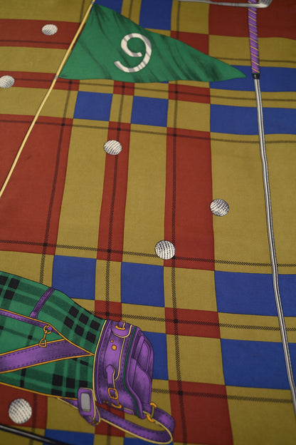 Silk scarf golf