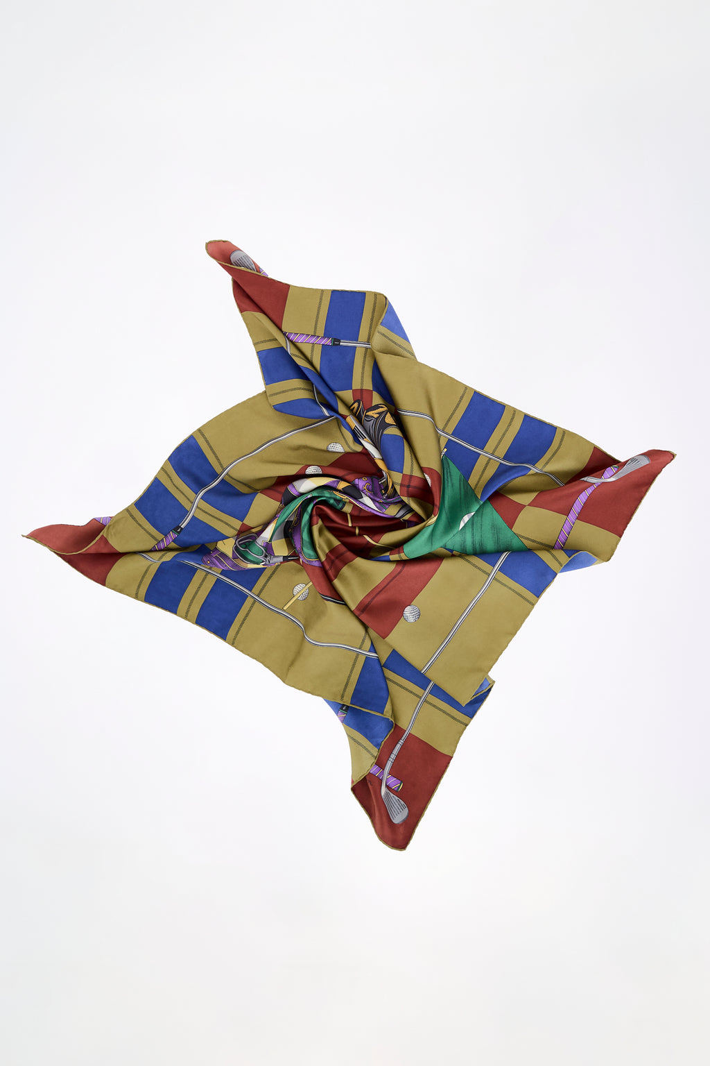 Silk scarf golf