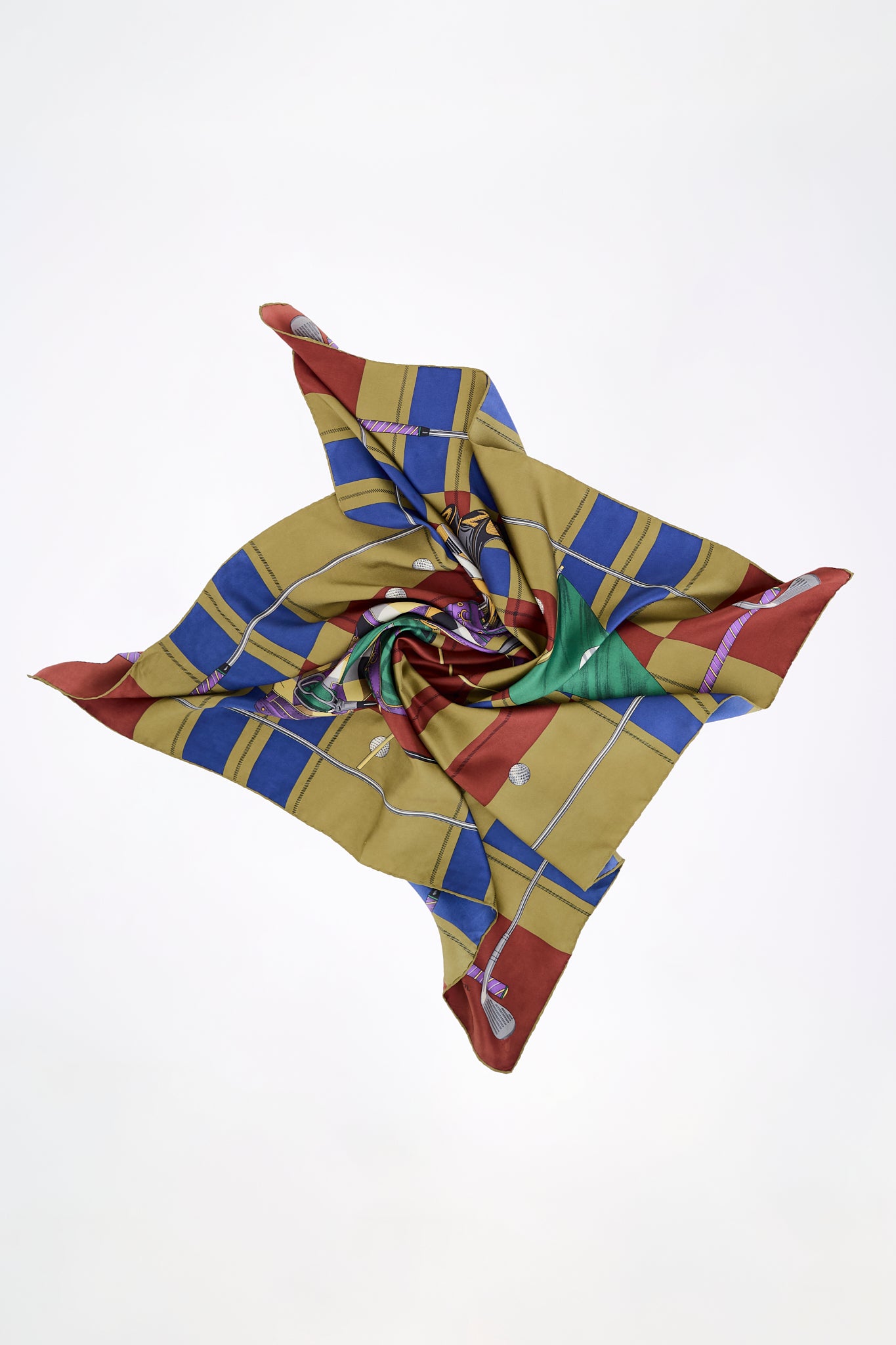 Silk scarf golf