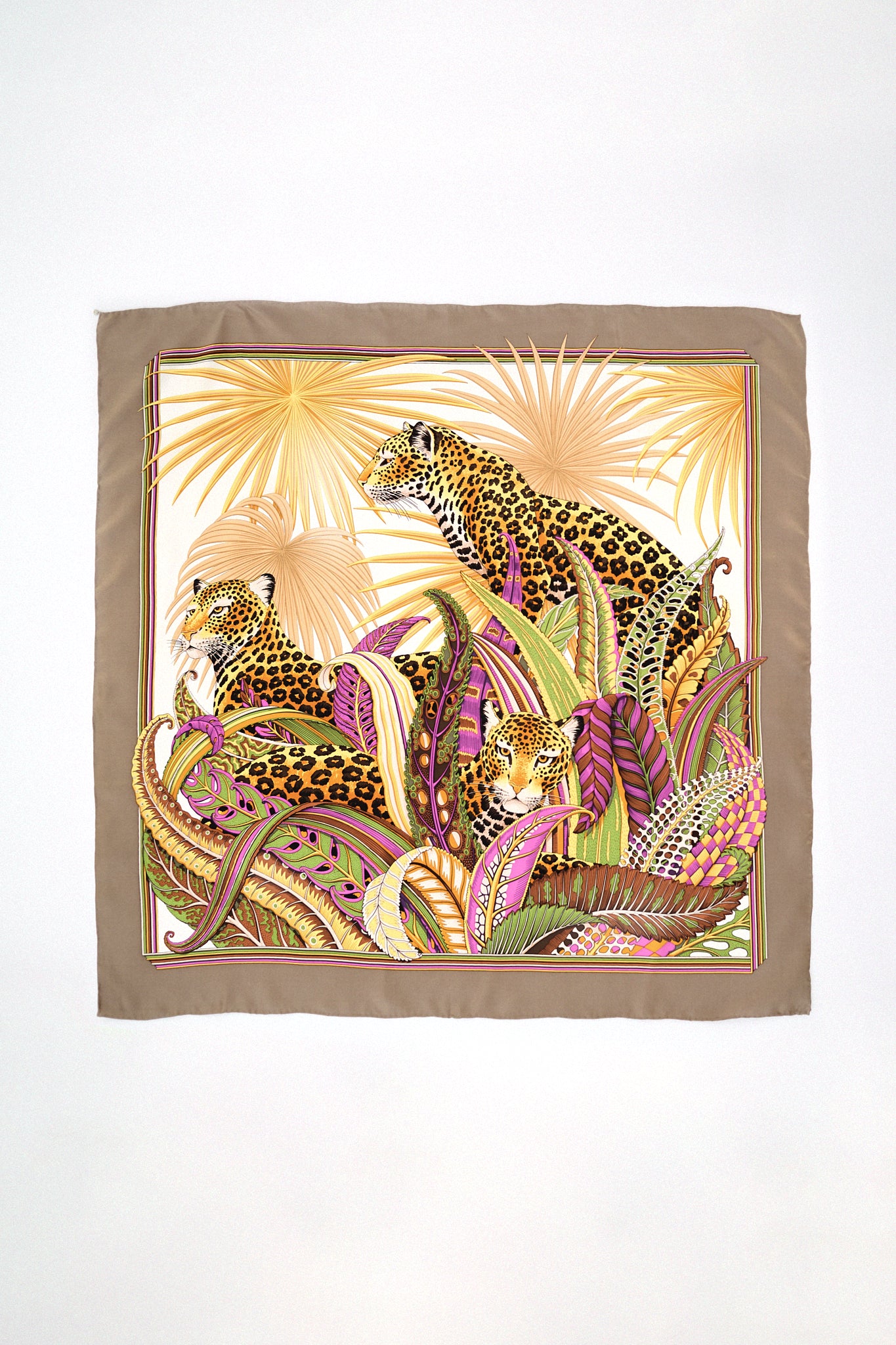 Jungle silk scarf