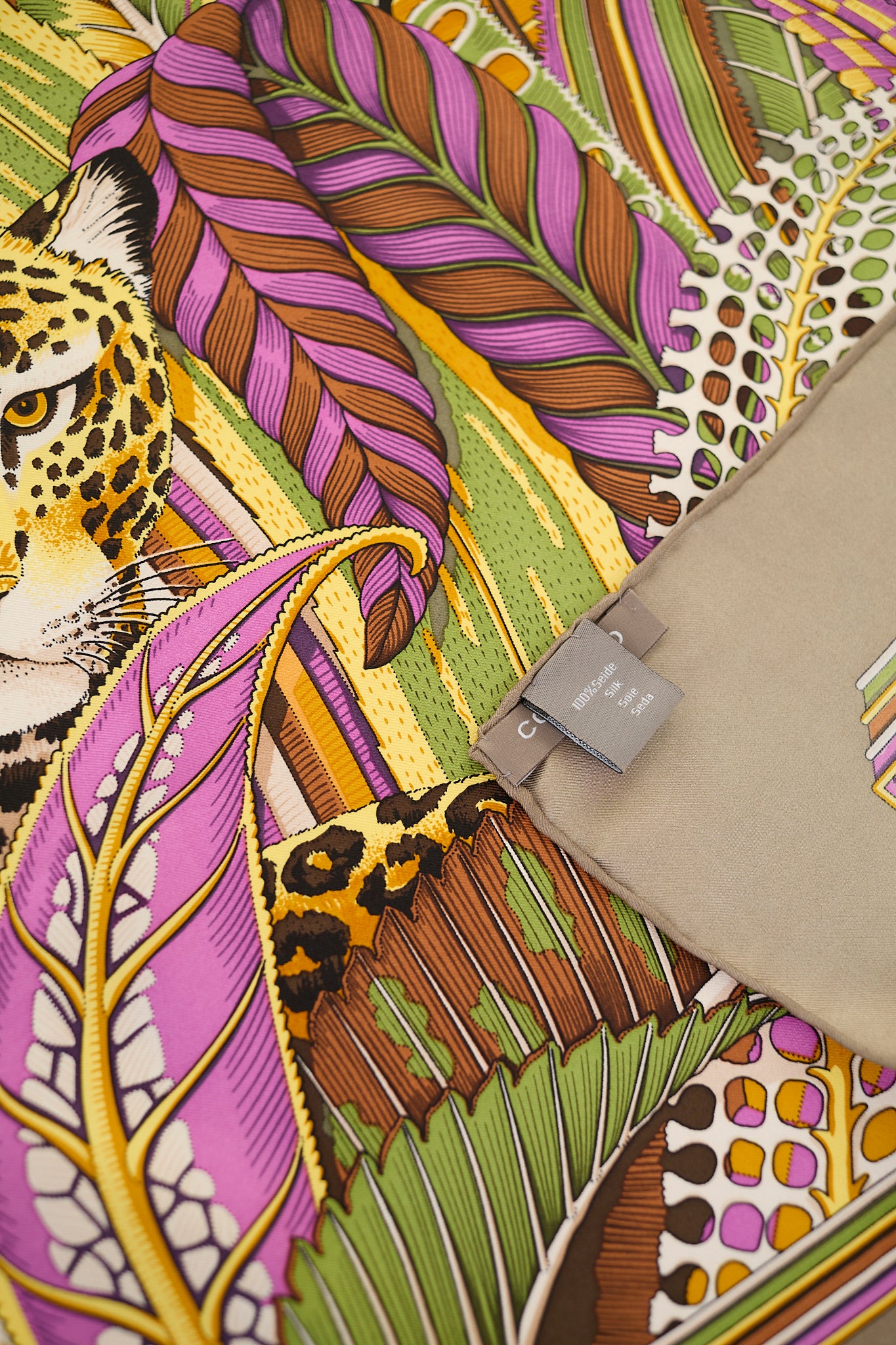 Jungle silk scarf