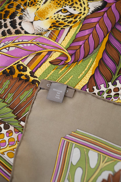Jungle silk scarf