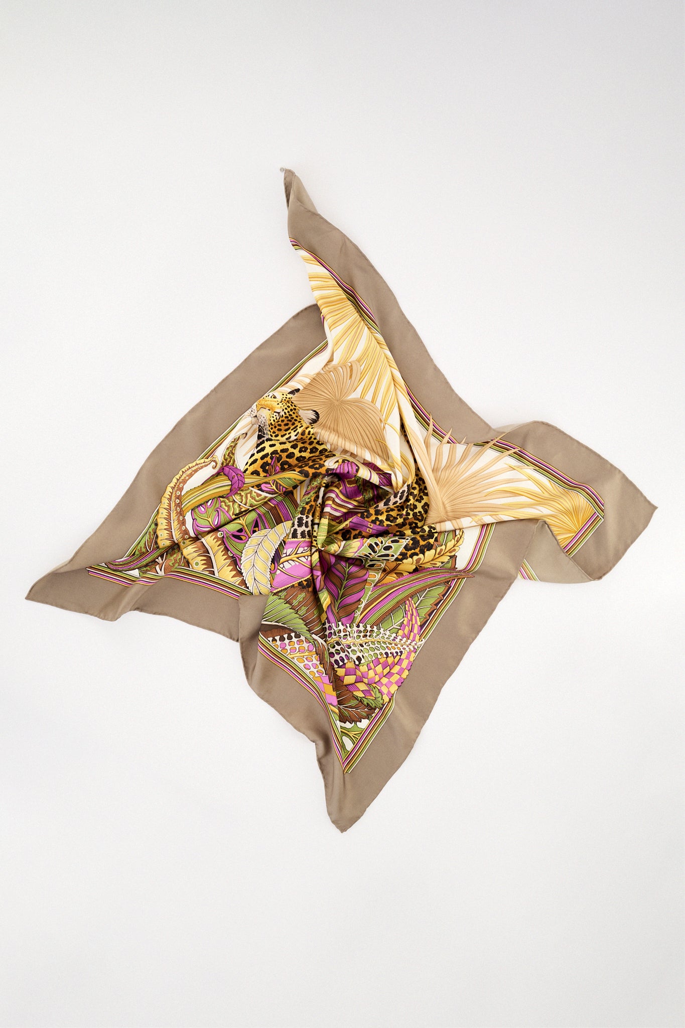 Jungle silk scarf