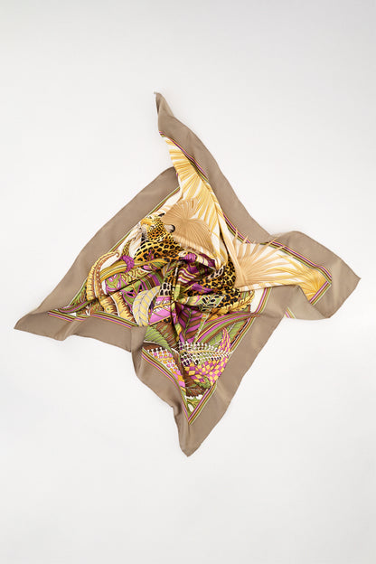 Jungle silk scarf