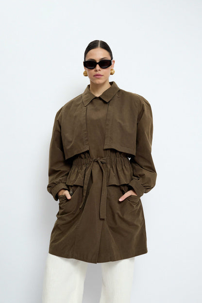 Spring trench parka