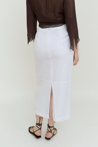 Linen summer skirt
