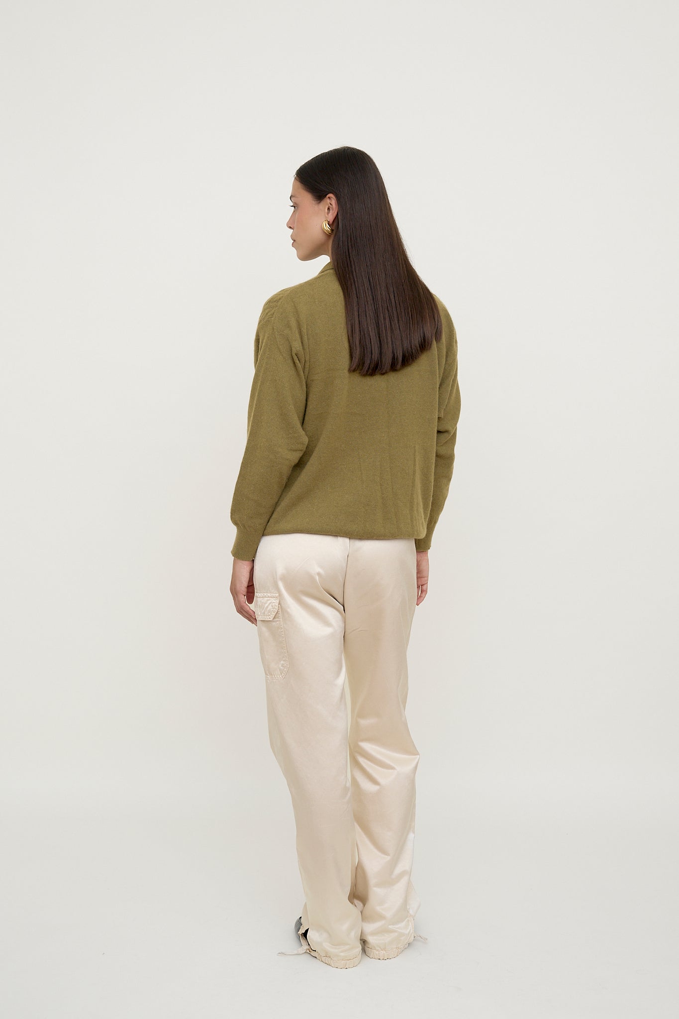 Khaki polo jumper