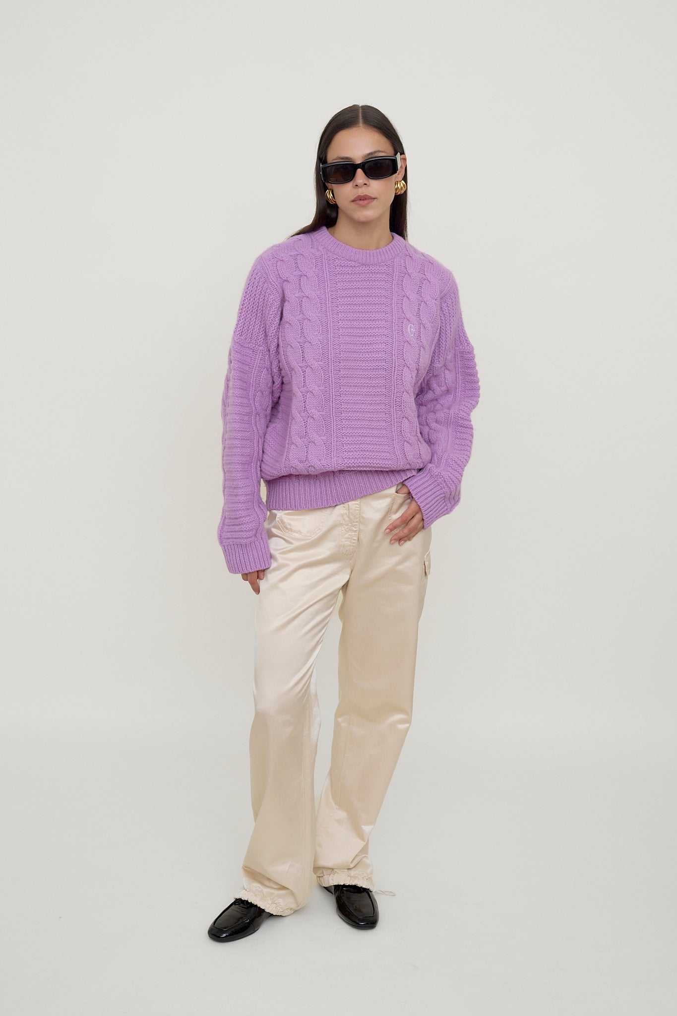 Purple wool jumper