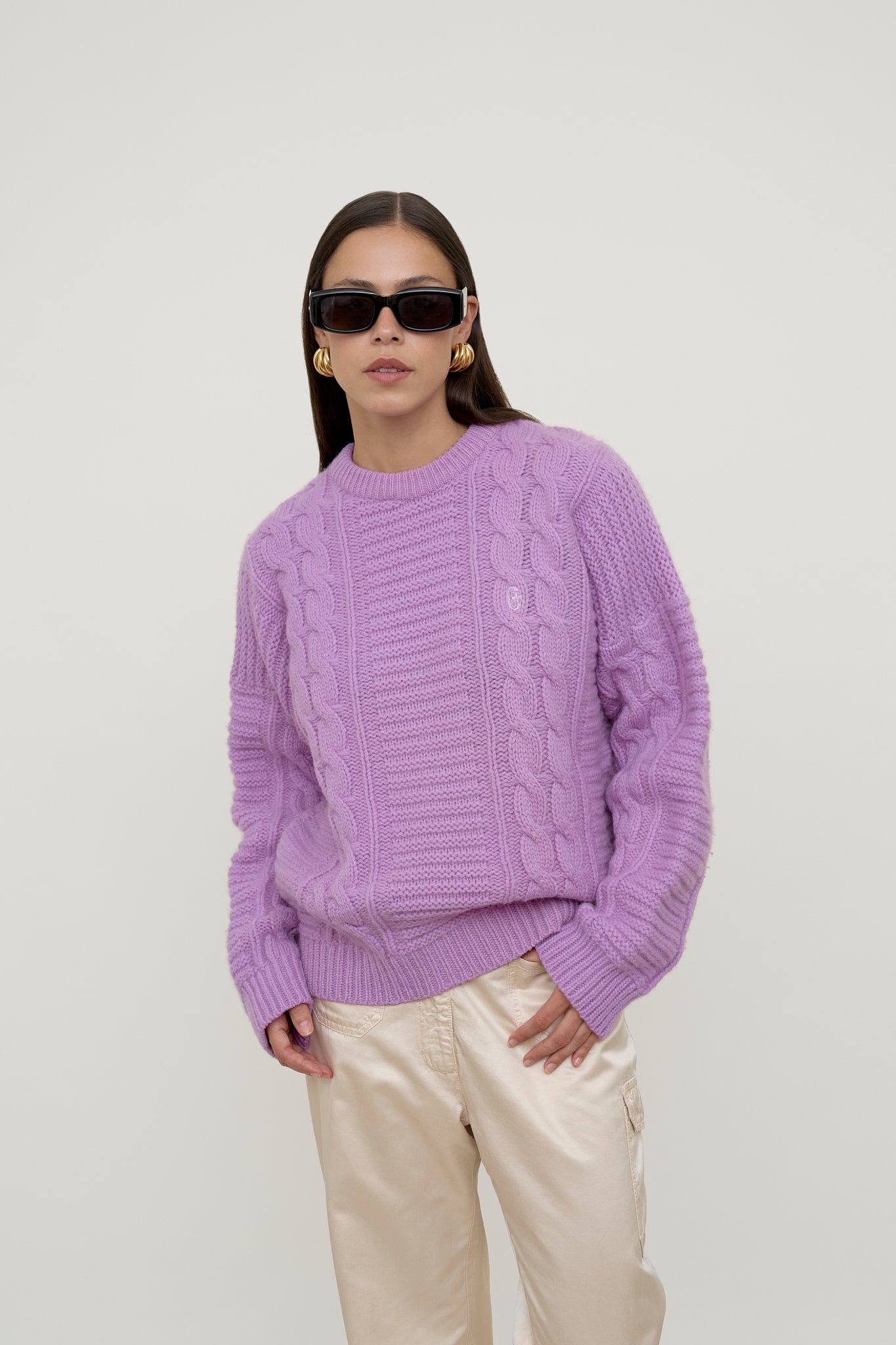 Purple wool jumper