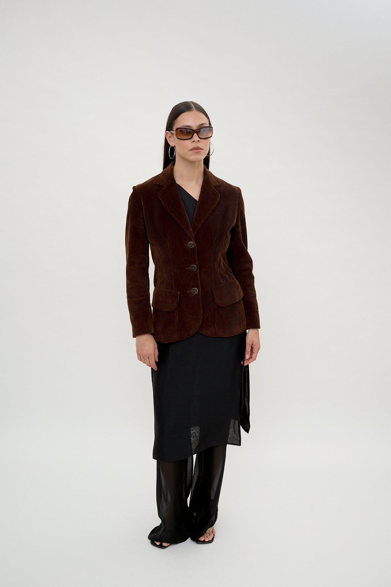 Vintage Moschino Cheap & Chic corduroy fitted blazer