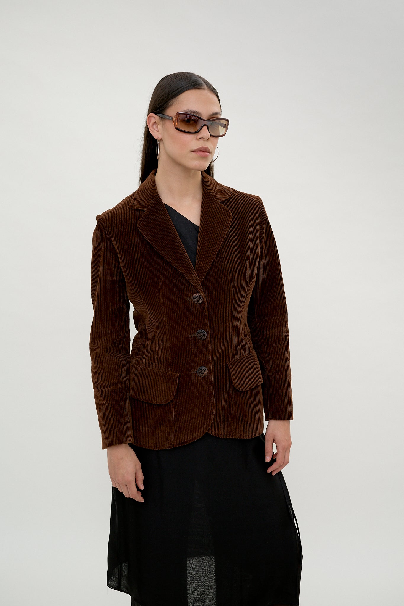 Vintage Moschino Cheap & Chic corduroy fitted blazer
