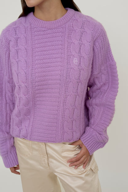 Purple wool jumper