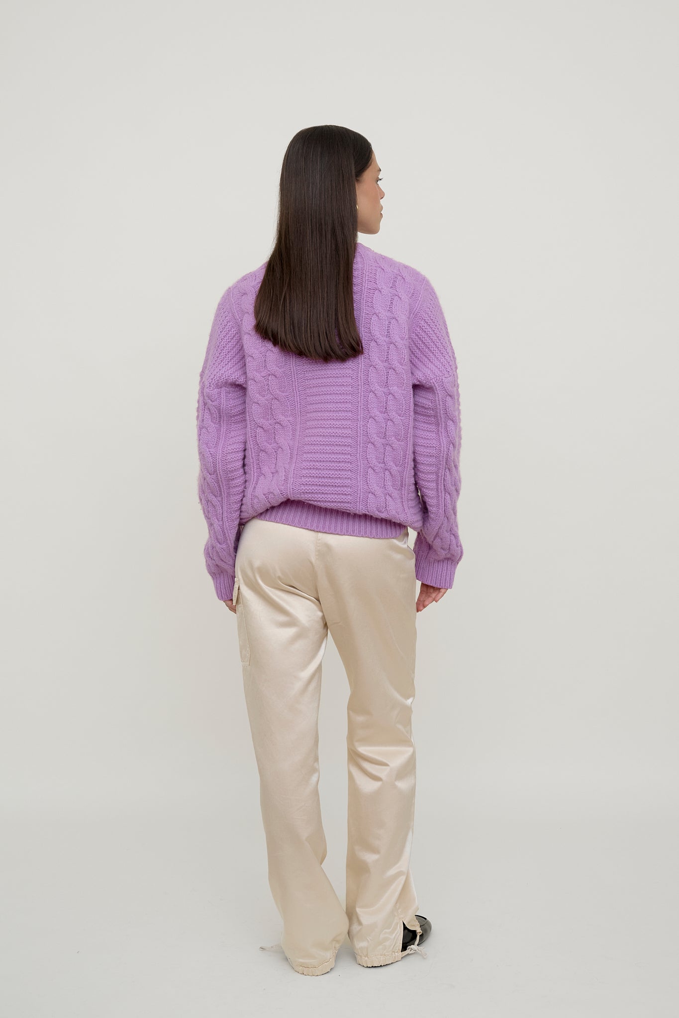 Purple wool jumper