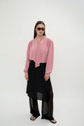 Diesel silk tie-neck blouse