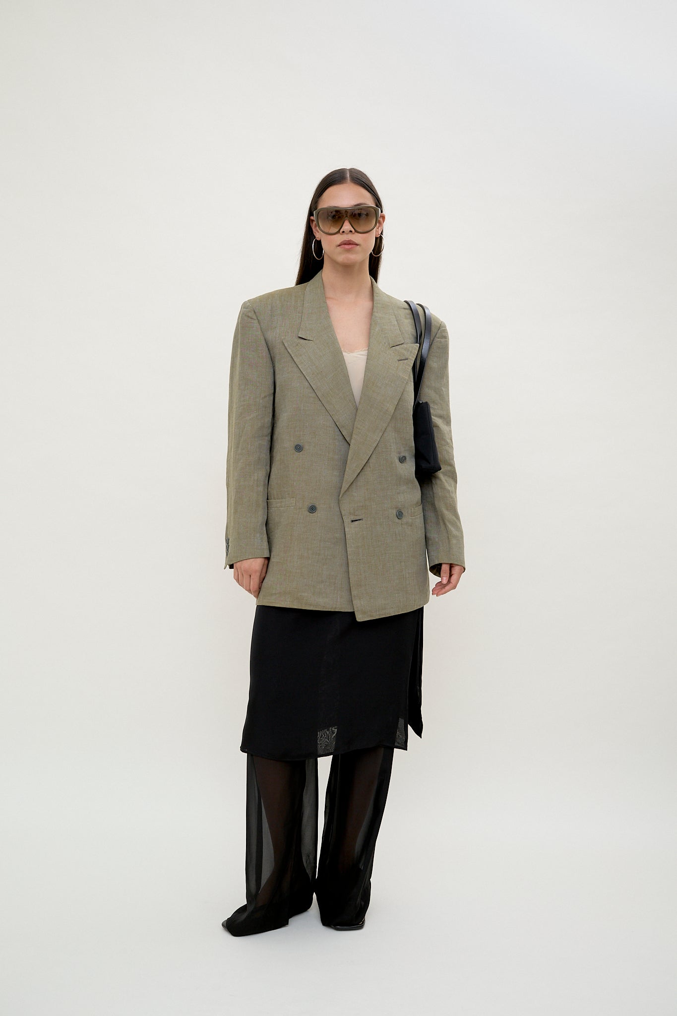 Gianni Versace linen double-breasted blazer