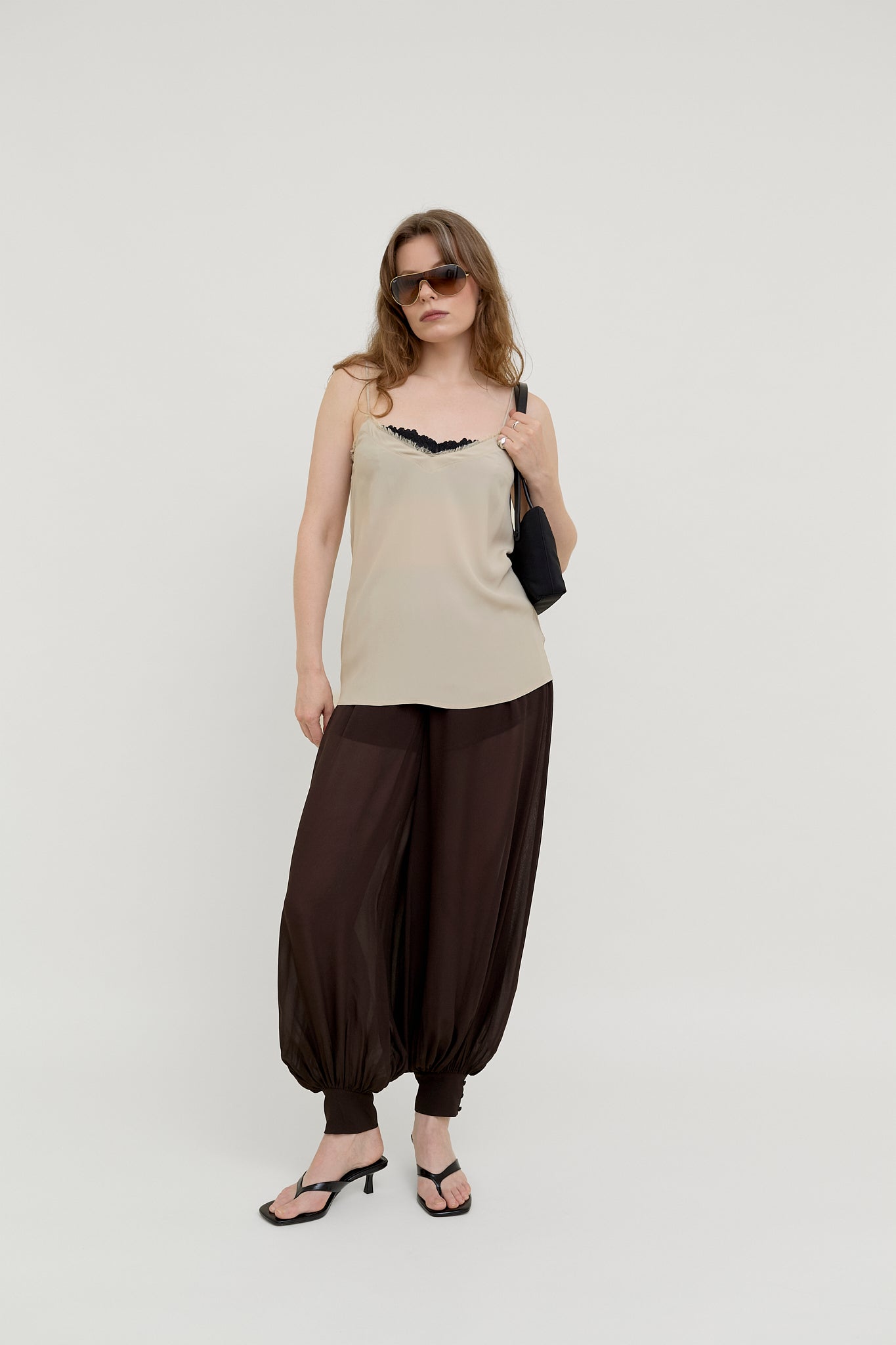 Luisa Cerano silk camisole top