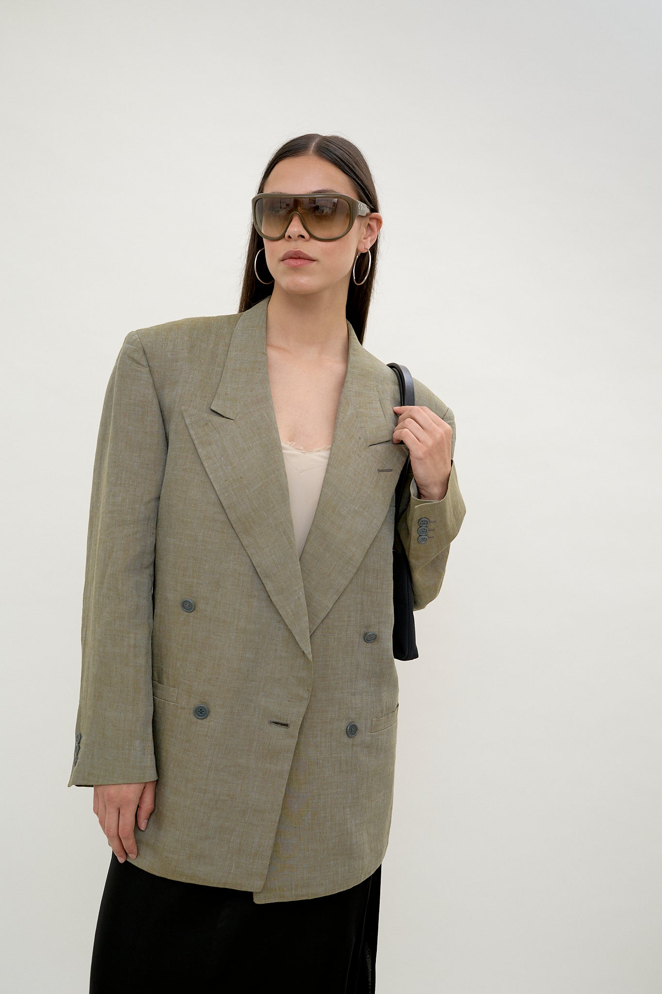 Gianni Versace linen double-breasted blazer