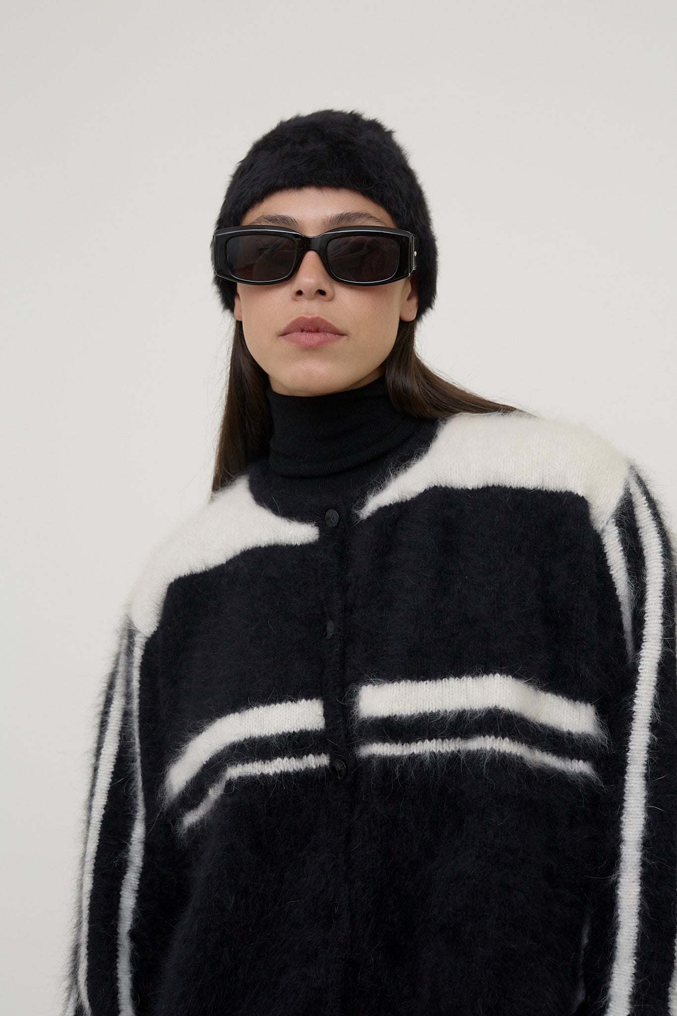 Fluffy Angora cardigan