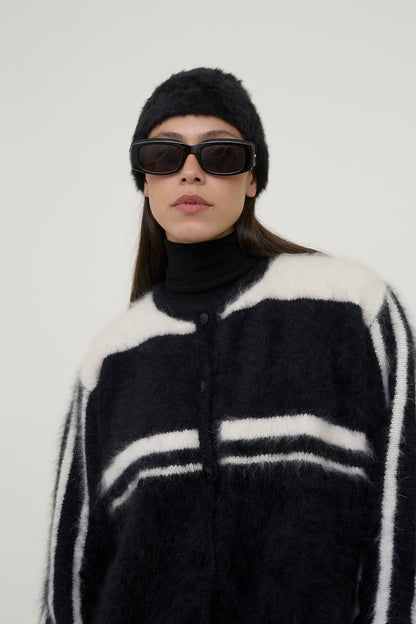 Fluffy Angora cardigan