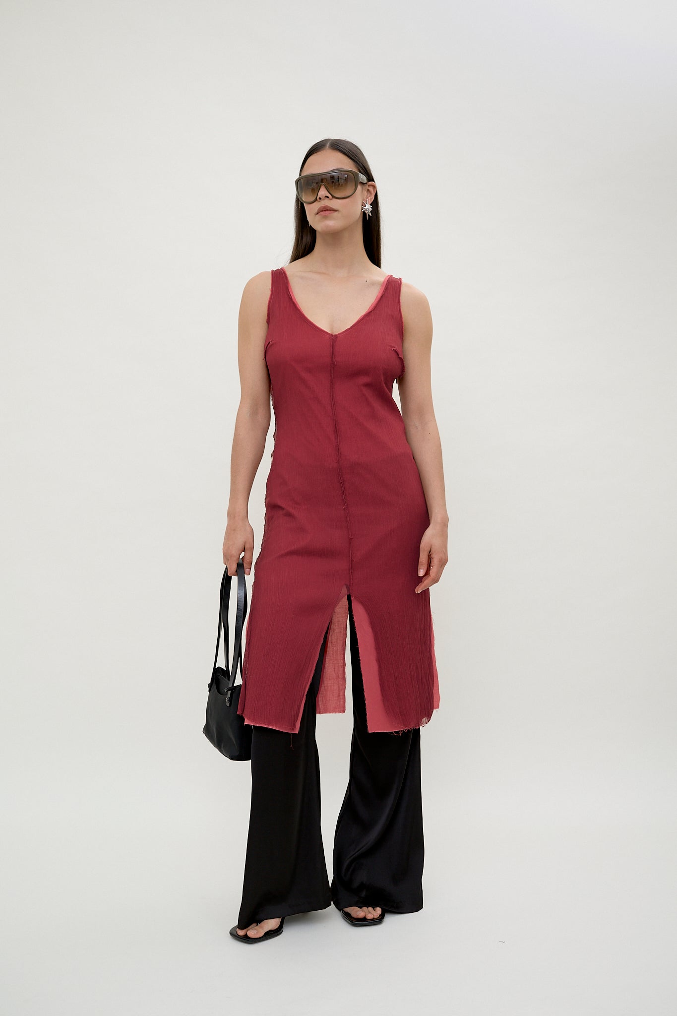 Aniye By silk layered slip dress
