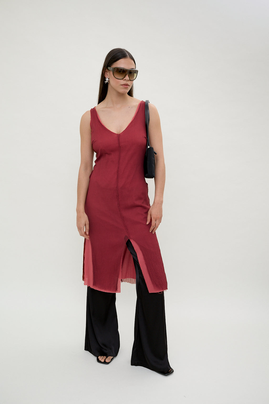 Aniye By silk layered slip dress