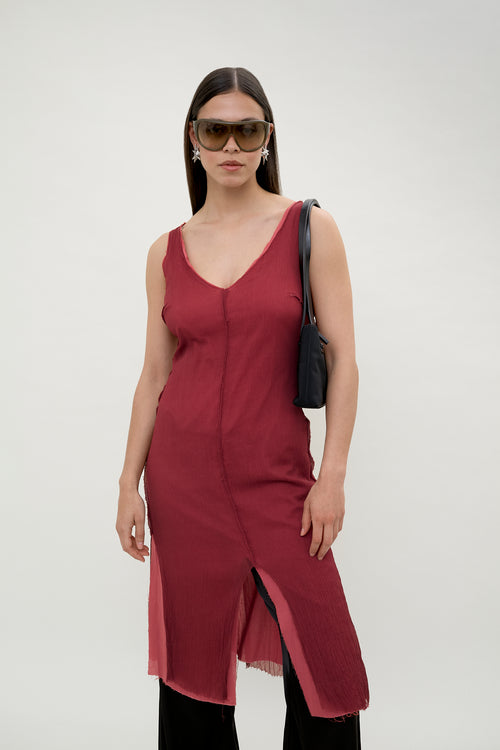 Aniye By silk layered slip dress