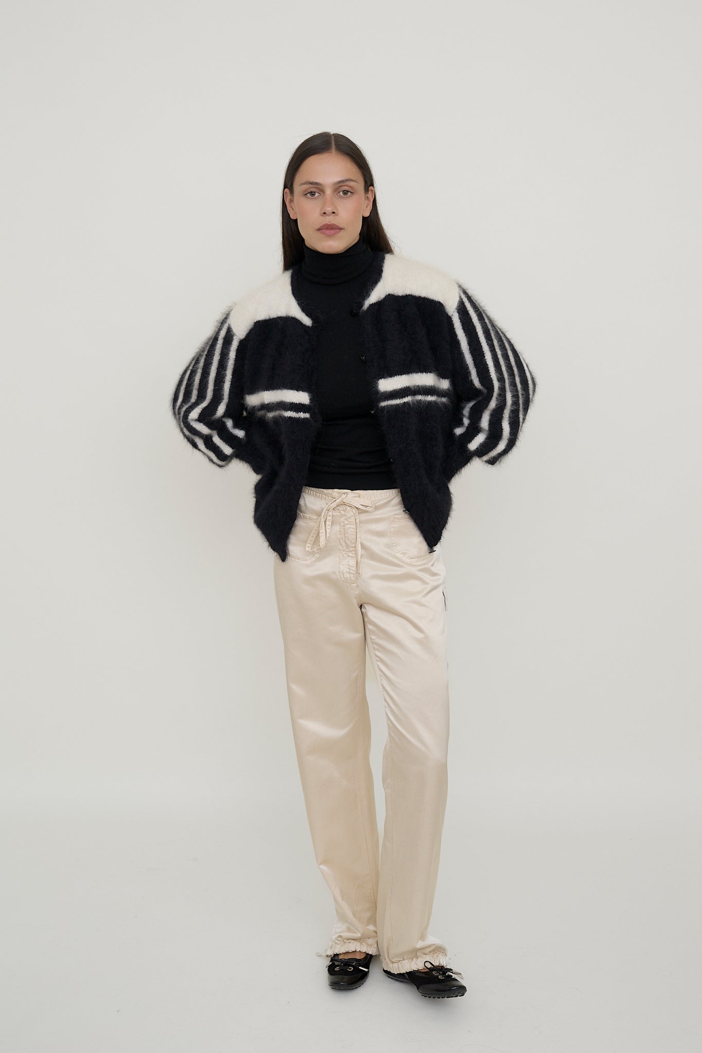 Fluffy Angora cardigan