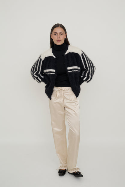 Fluffy Angora cardigan