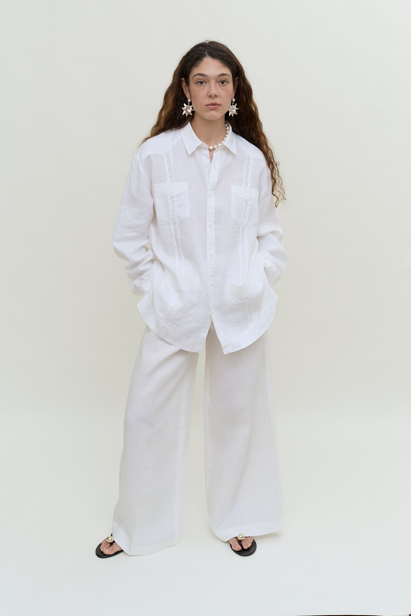 Linen oversized shirt