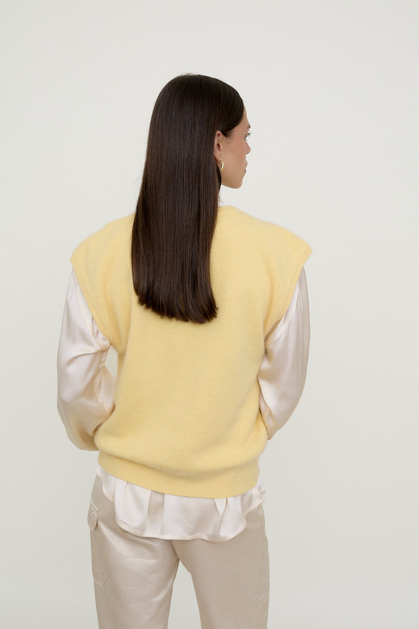 Yellow Angora vest