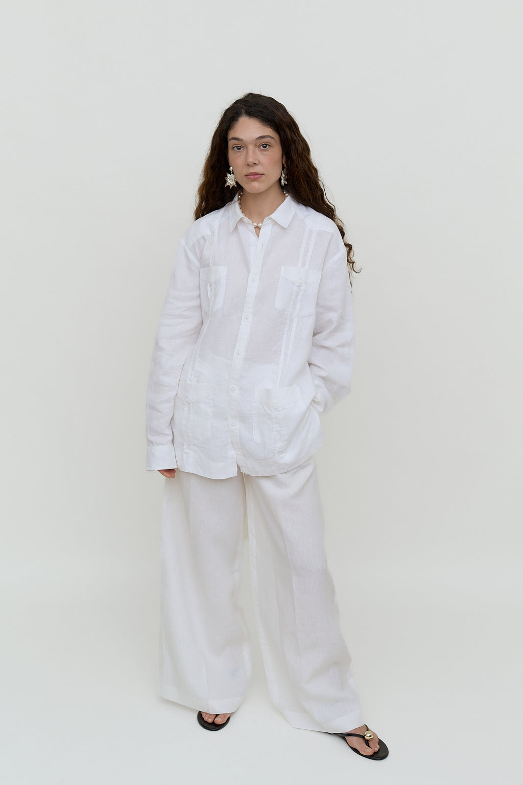 Linen oversized shirt