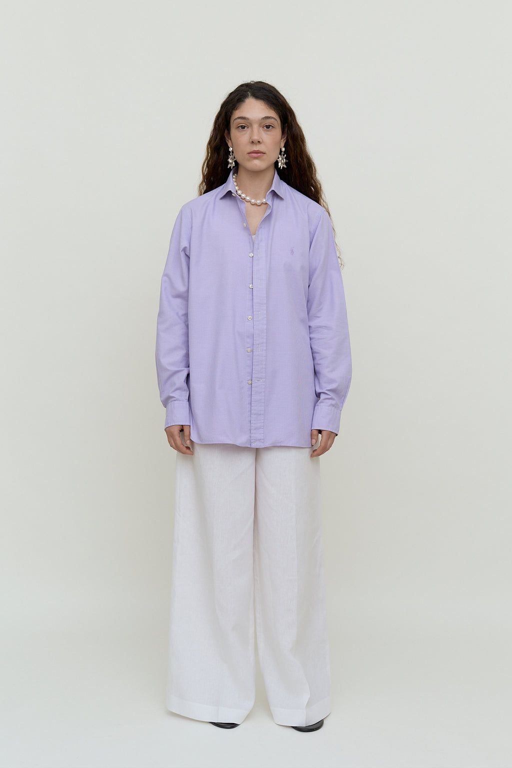 Lilac Ralph Lauren cotton shirt