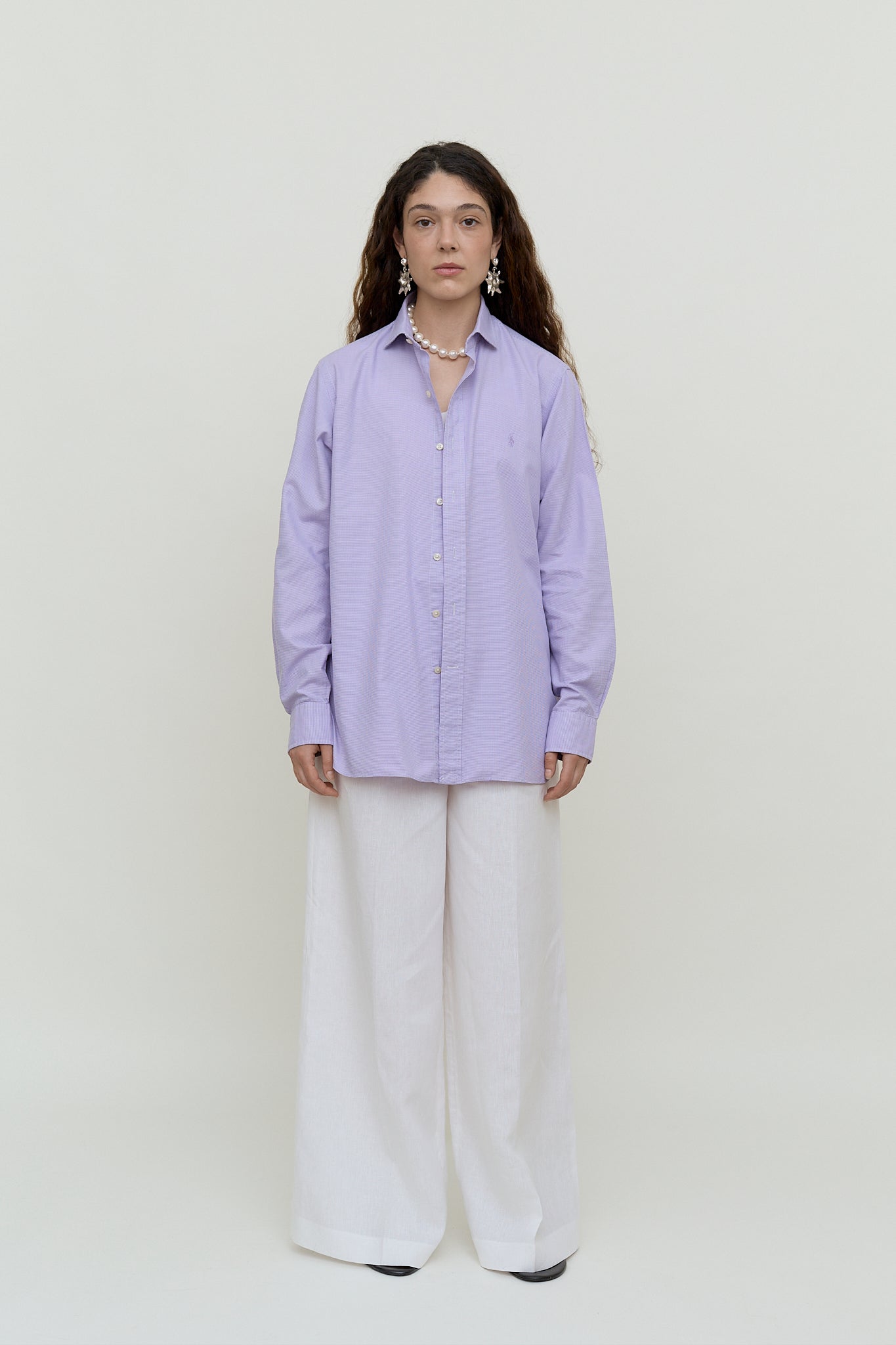 Lilac Ralph Lauren cotton shirt