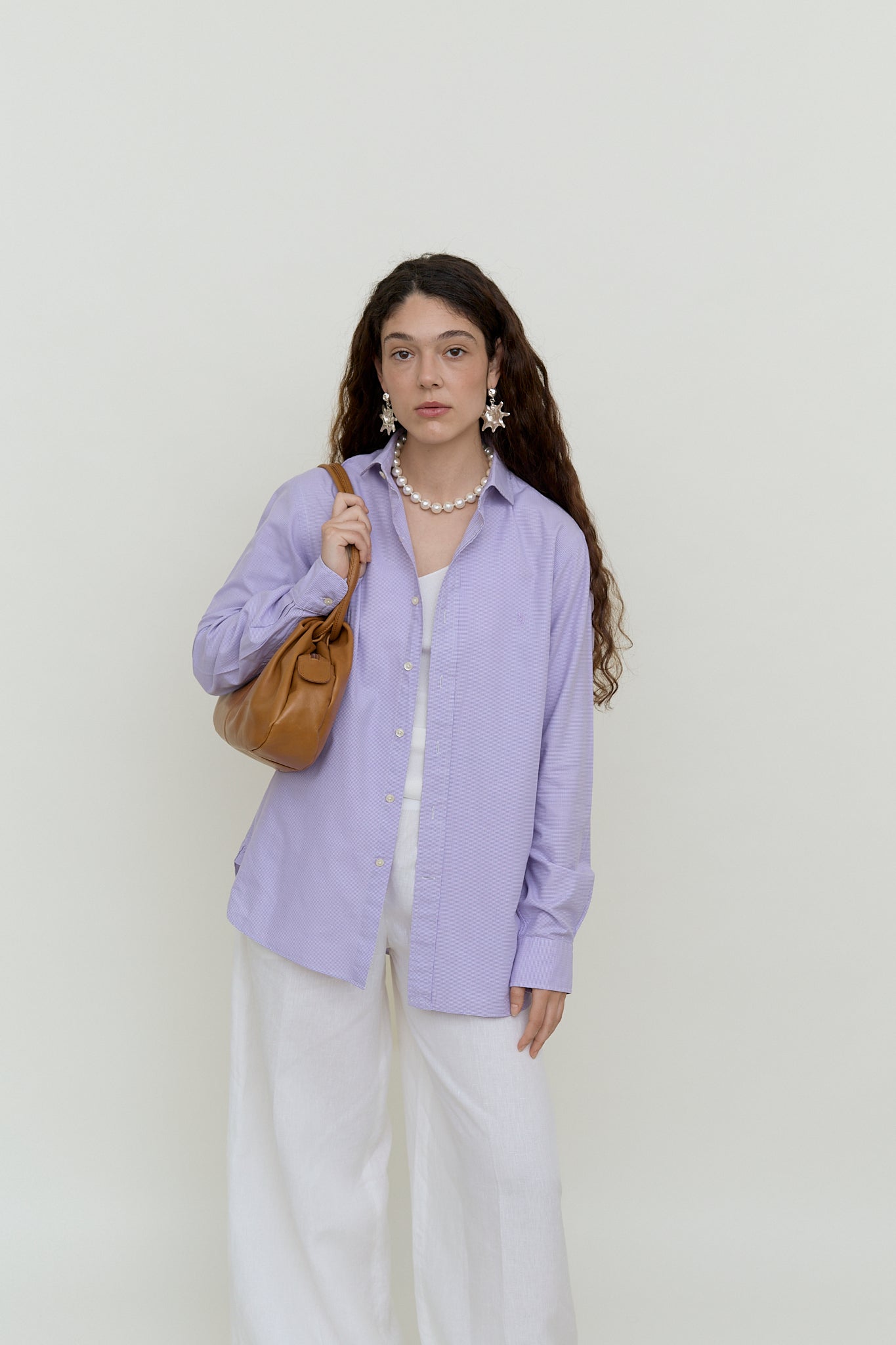 Lilac Ralph Lauren cotton shirt