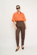 Chocolate summer trousers