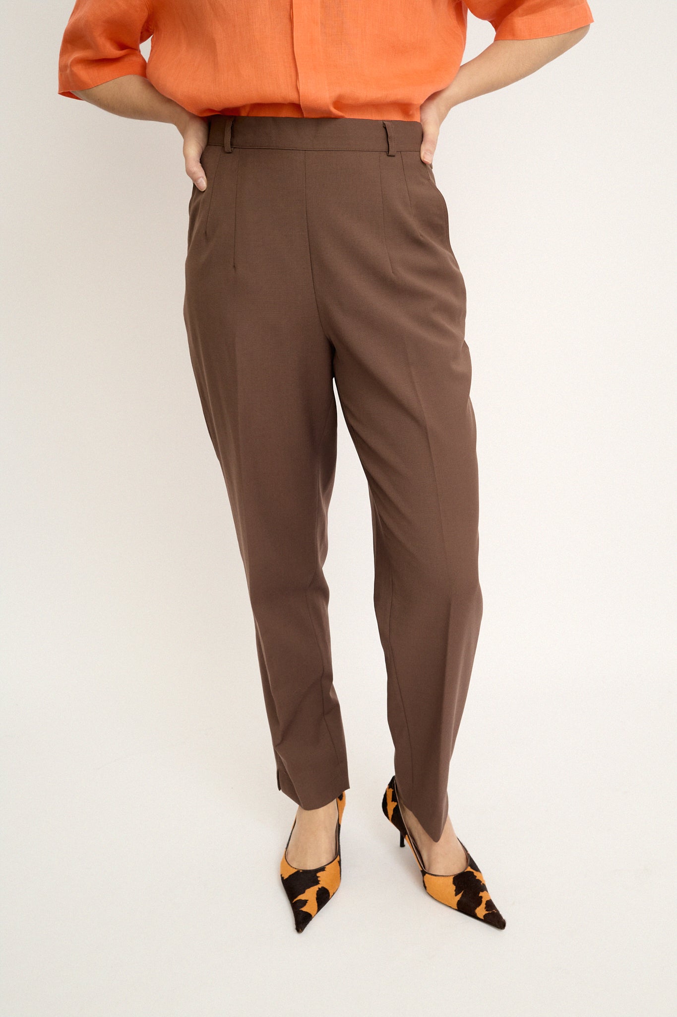 Chocolate summer trousers
