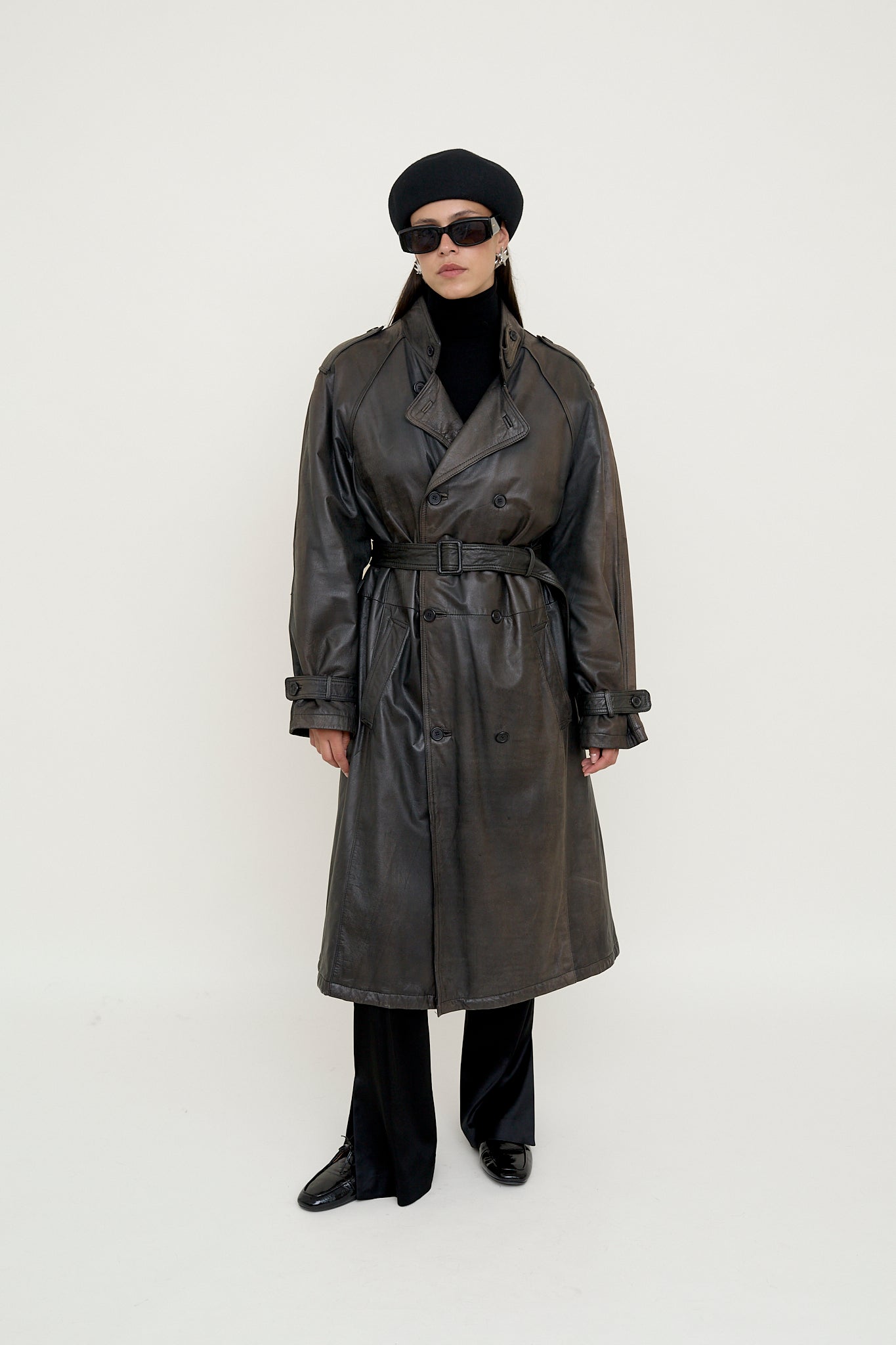 Vintage leather coat